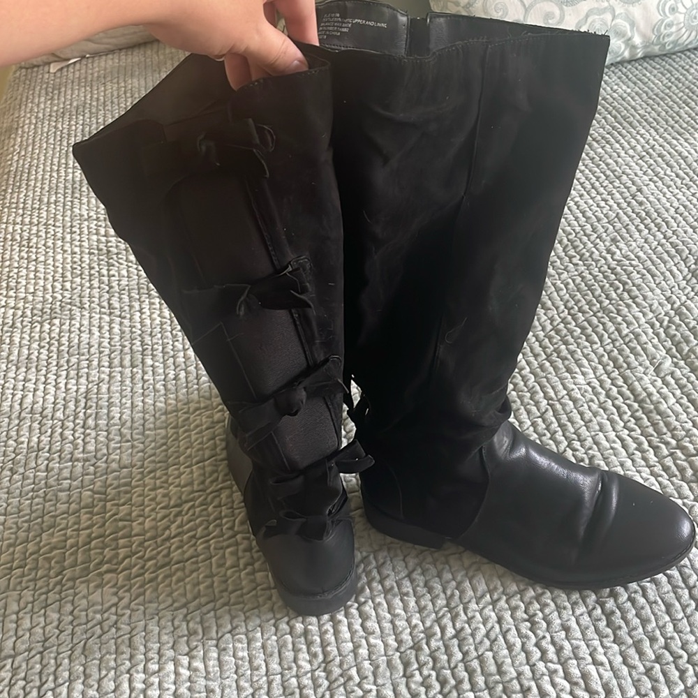 Torrid Black Tall Boots - wide calf 10.5